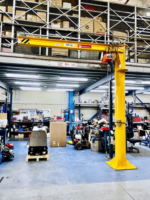 Column Mounted Assistant Jib Crane with 500 KG Lifting Capacity